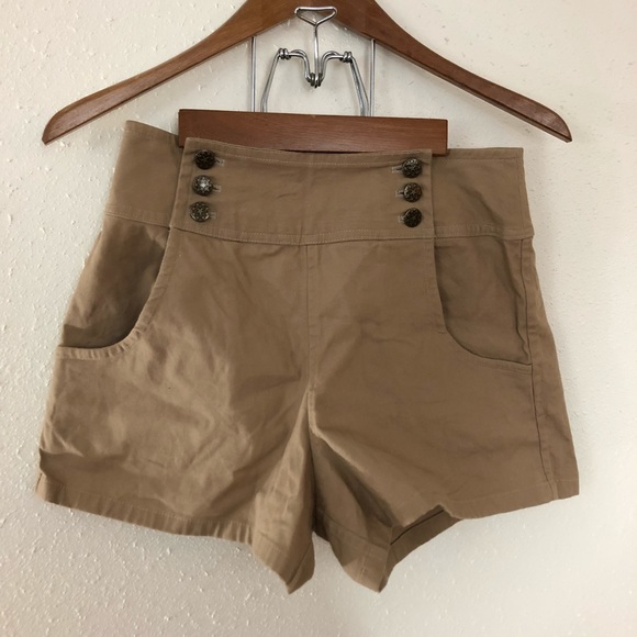 Pants - Handmade high rise sailor shorts